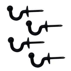 Hdtyyln 768563024580 2 Pairs Curtain Hooks For Drapes European Style Hook Black Window C