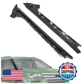 B0ccyw59ky Hecasa Windshield Side Molding A-pillar Trim Compatible 2011-2019 Ford Explorer