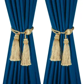 A12230 Hedonghexi Gold Curtain Tiebacks With Tasselmodern Rope Window Ties Backs For Dr
