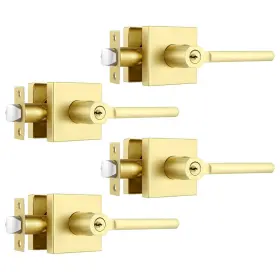 B0bvmbbdq4 Heittis 4 Pack Heavy Duty Interior Door Handle Gold Knob Key Keyed Alike