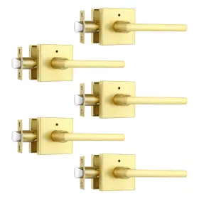 B0bvmbtgq8 Heittis 5 Pack Heavy Duty Privacy Bathroom Lever Lock Set For Interior Door