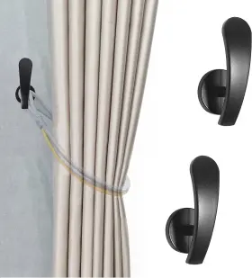 Hemour 445044620600 Curtain Holdback 2pcs Wall Mounted Drapery Tiebacks With Screws Decorative Dra
