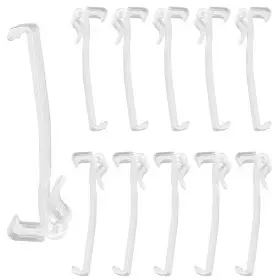 Riv261 Heogacinlia 18 Pcs Valance Clips Clear Plastic Blind 3-1/4ftft Window Blinds Hidden C