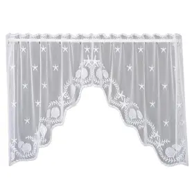 6400ws-36pr Heritage Lace 72 X 36 Inch Tidepool Swag Pair White