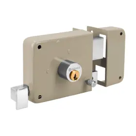 B012hm28to Hermex Truper 43583 / Cs-70db - Right Rim Deadbolt Door Lock Set Standard