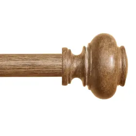 Cr01 Hiqtek Wood Curtain Rods For Windows 72 To 144 Inch 1 Long Heavy Duty
