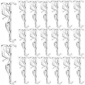 Ky6-6eu Hnoygnu Valance Clips 20pcs 2.5 Inch Clear Plastic Hidden Retainer Holder Installation Br