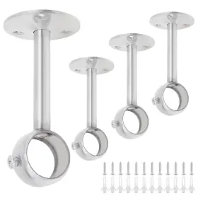 Hojlkld Bap 10b Ceiling Curtain Rod Brackets 4 Pack Stainless Steel Heavy Duty H