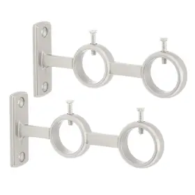 Hojlkld Epc Bap 103 Double Curtain Rod Bracket 2 Pcs Heavy Duty Holder For 1 Inch And 5/