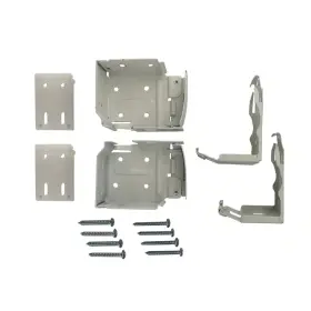 Home Decorators Collection 793478577487 2 Inch And 2.5 Cordless Faux Wood Side Mounting Bracket Set In White