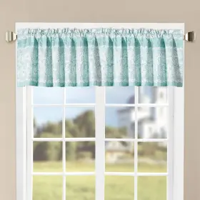Home Soft Things 794604414003 Printed Emma Valance Blue 60 Inch X 18