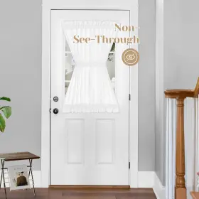 Ht23v021v-5440 Homeideas Non-see-through Sidelight French Curtains For Front Door Light Fil