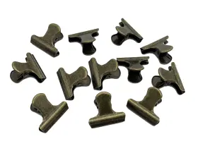 W0290 Homeimpel Small Metal Bulldog Clips 30 Pack 1.18 Inch Stainless Steel Hinge Pape