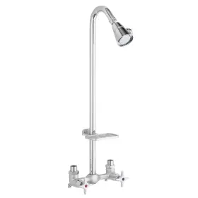 3070-252-bn-b-ws Homewerks Worldwide Outdoor Shower Kit With Soap Dish Corrosion Rust