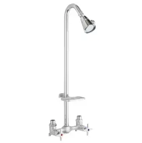 3070-252-ch-b-ws Homewerks Worldwide Outdoor Shower Kit With Soap Dish Corrosion Rust