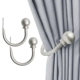 Homiyo 339036214985 Curtain Hooks For Drapes 2 Pack Cutain Holders Wall Mounted Dr