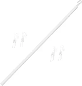 89x1.1cm Homsfou 27367 Blind Wand For Blinds With Hook Detachable Vertical White