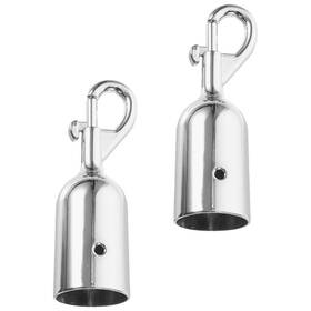 Homsfou Ac00ud8kosy10r7bd40k1t Metal Lanyard Hook 3.74 Inch Stainless Steel Cord End Cap Rope Stoppe