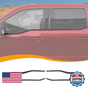 Hoolcar B0d2h3jt6b Lower Window Trim Cover Molding Bottom Outer Frame Strip