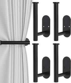 Hoousuper 313112481477 4pcs Curtain Holdbacks Screw-in Tiebacks Tie Backs Hold