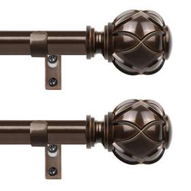 Hotozon Ht-030220207 Curtain Rods 2 Pack For 28-48 Inch Antique Bronze