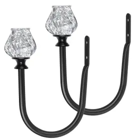 Ht-130190108-usf1 Hotozon 2 Pack Decorative Curtain Holdbacks Window Drapery Tiebacks Wall Mounted
