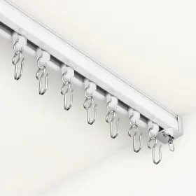 Houmiggle 707862819954 Ceiling Curtain Track System With Wall Mount Silent Rail For Room Di