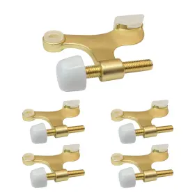 B300-sb Howtool 5 Pack Hinge Pin Door Stopper Satin Brass Matte Gold Adjustable Heavy Duty Do