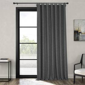Hpd Half Price Drapes Boch-ln1854-120-dw - Faux Linen Curtains For Living Room 1 Panel 100w