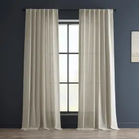 Fhlch-vet200210-120 Hpd Half Price Drapes Heavy Faux Linen Light Filtering Curtains For Bedroom 1