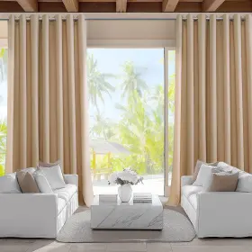 Odch-16007sbe-96 Hpd Half Price Drapes Villanova Grommet Outdoor Curtains For Patio 1 Panel