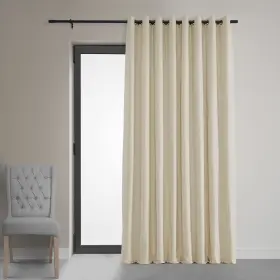 Vpch-vet1217-96-gr Hpd Half Price Drapes Extra Wide Grommet Blackout Velvet Curtains 96 Inches L