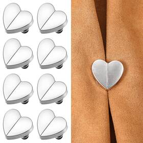 Hpmjz 717170 1 Magnetic 8 Pairs Heart-shaped Magnetic Curtain Closure Shaped Drapery Curta Inch