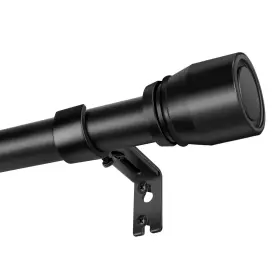 30-144 Hradecti 769029883758 Matte Black Curtain Rod Itself Is Inch 2 Pack Fit 30 To 142 66 12
