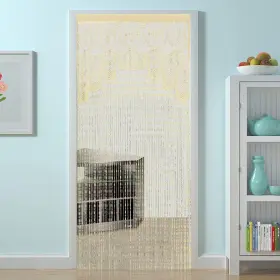 Ls-cxb100 Hsylym String Door Privacy Lace Curtain Macrame Boho Doorway Window Curtains For Wal