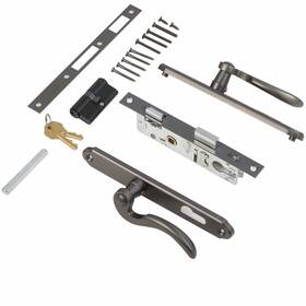 Hth Hthomeprod B0b1m5465g Solid Brass Lever Handle Mortise Lock Set For Screen/storm Door