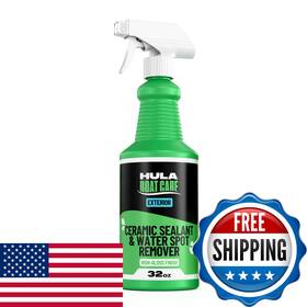 Hula Boat Care B0df85cxlk Water Spot Remover For Boats Ceramic Sealant 32 Oz Daily
