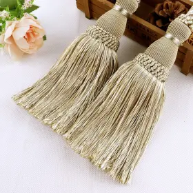 Huoyuse 729086226257 Curtain Tassels 2 Pack Handmade Tiebacks Modern Rope Holdba