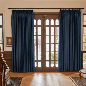 Hthz-w26-navy-52h108 Huto Pinch Pleat Blackout Curtains For Bedroom - Extra Long Room Darkeni... Fast Ship