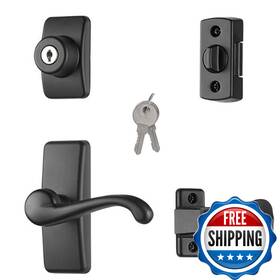 Ideal Security B08xz79v9n Gl Door Lever Set Keyed Deadbolt Lock For Storm And Screen Doors