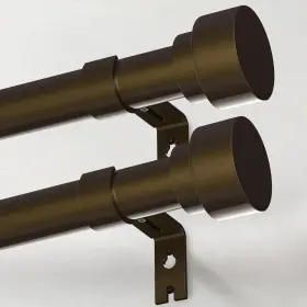 30-150-2p Ifels Heavy Duty Curtain Rods For Windows 30 Inch -150 2pack Antique Bronze