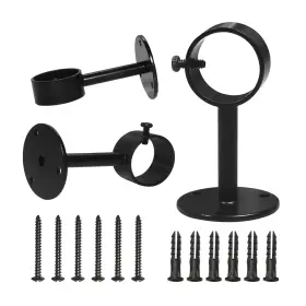 Ihrdnnr 752356461508 Heavy Duty Ceiling-mount Curtain Rod Brackets - Fits Rods Up To 1.25