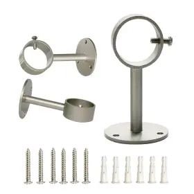 Ihrdnnr 752356461522 Heavy Duty Ceiling-mount Curtain Rod Brackets - Fits 1 Or 1.25 Inch R