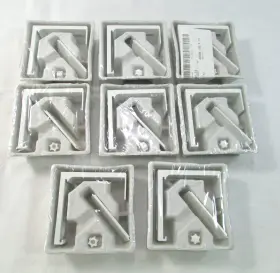 102.991.51 Ikea Lot Of 8-ikea Vidga White Wall Bracket Fitting Curtain Rail- New