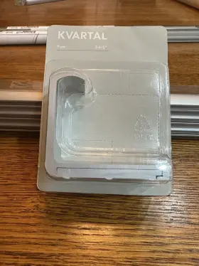 601.646.87 Ikea Kvartal 7cm 2 3/4 L Shape Wall Mounting Bracket