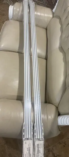 704.928.86 Ikea Set Of 2 Vidga Triple Rail 55 Inch New White