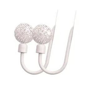 Imoden 652811716405 Curtain Holdbacks With Window Decorative Hook Draperies Set Of 2 White Hollow O
