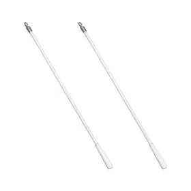 Incauca 410458759767 2 Pack Blind Wand With Metal Hook 12 Inch White Fiberglass Window Tilt