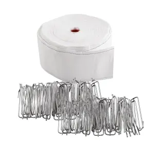 Inc-yf50-115-us8 Increway Curtain Accessory Set 20 Meters/21.87 Yards White Tape Head Inch
