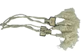 India House Trimmings 752122784534 Set Of 2 Large Ivory Drapery Curtain Tie Backs Tassels